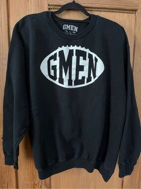 Black Graphic Crew Sweatshirt